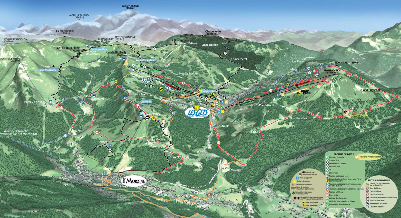 Morzine - resort map